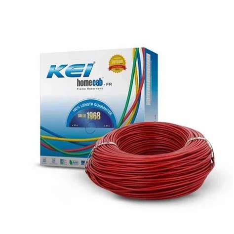 KEI 2 5Sqmm Single Core Homecab FR Red Copper Unsheathed Flexible Wire