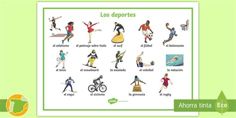 Tapiz De Vocabulario Los Deportes Teacher Made
