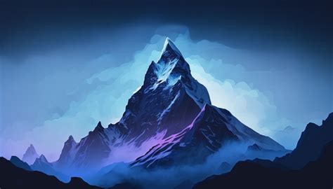 AI Art Illustration Matterhorn Mountains Nature Snow 4579x2616