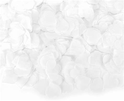 Pzjfh Pcs White Wedding Confetti Biodegradable Throwing Aisle