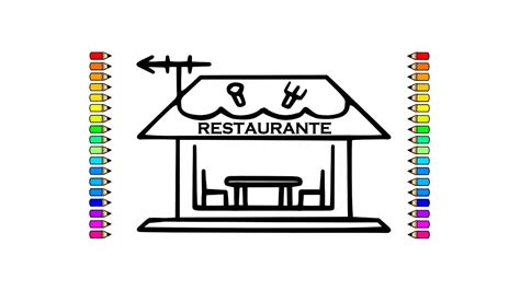 How To Draw A Restaurant We Draw Restaurant Step By Step Drawings