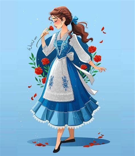 Pin By Negin Sgh On Beautiful Belle Disney Princess Fan Art Disney