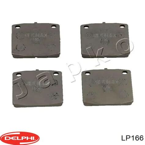 LP166 Delphi колодки тормозные передние дисковые