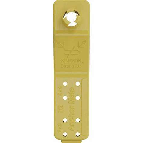 Simpson Strong Tie Anchormate 12 In Dia Yellow Anchor Bolt Holder