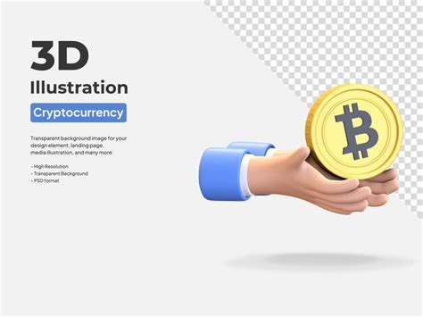 Premium PSD Bitcoin Give Away Airdrop Icon Cryptocurrency Symbol 3d