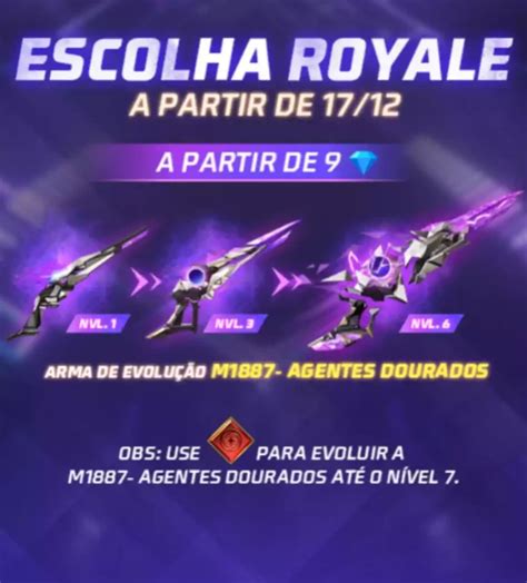 Escolha Royale Free Fire Como Conseguir A Arma M1887 Agentes