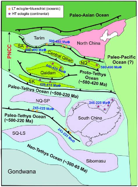 Schematic Illustration Of The Evolution From The ProtoTethys To The