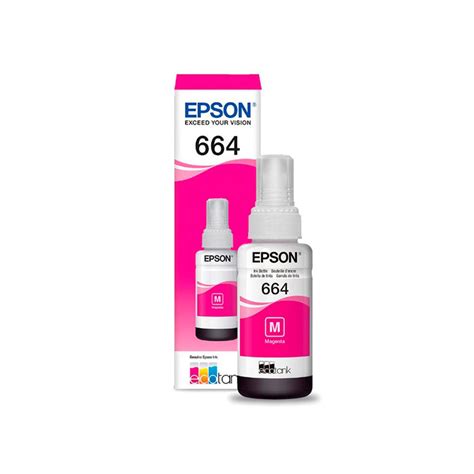 Tinta Epson T 664 Color Magenta Coversa