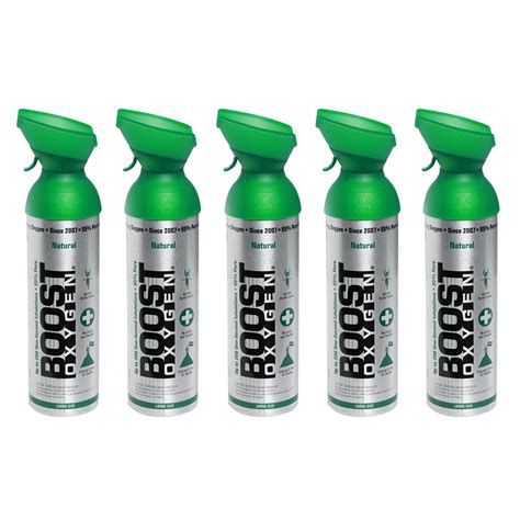 Boost Oxygen Natural Portable 10 Liter Pure Canned Oxygen Canister 5