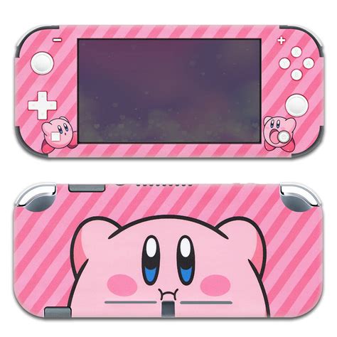 Kirby Skin Pink Anime Nintendo Switch Lite Oled Wrap Beluga Design