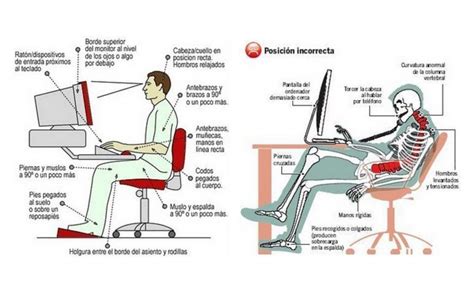 Como sentarse correctamente y ergonomía postural en la oficina