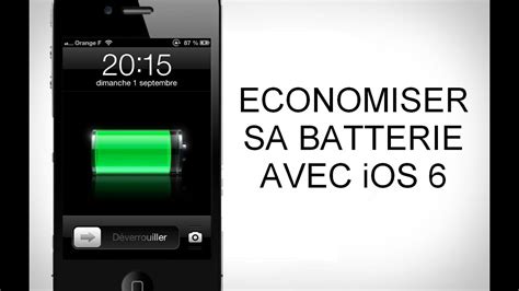 Astuce Tuto Comment Conomiser La Batterie Avec Ios Sur Iphone Ipod