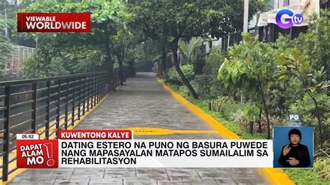 Dating Estero Na Puno Ng Basura Sa Makati Puwede Nang Pasyalan