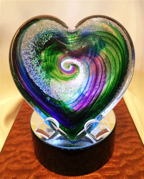 Memorials By Artful Ashes Cremation Glass Art Blown Glass Art Hand