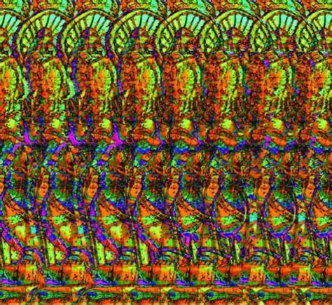 Download Psychedelic Painting Magic Eye 3d Stereogram Picture