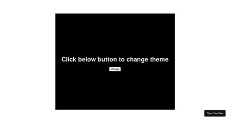 Change Theme Codesandbox