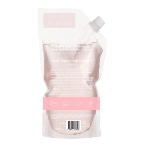 Hand Wash Refill Cleansing Rosewater Pink Clay Pouch Refill 1l