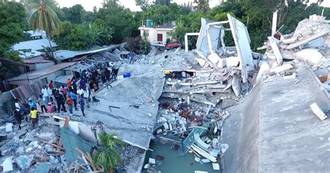 Watch: Drone video captures damage from deadly Haiti earthquake