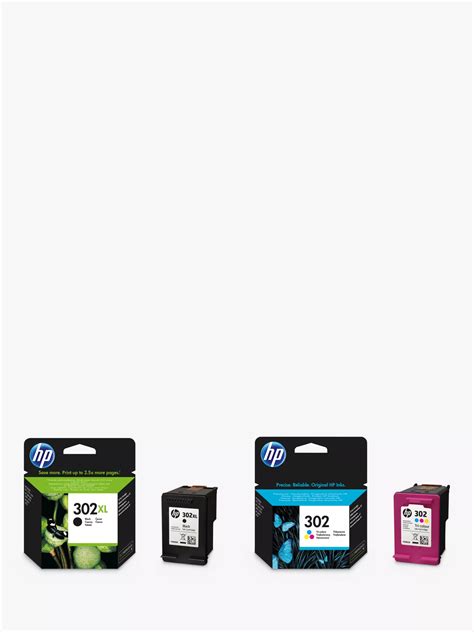 Hp 302 Xl Black And Tri Colour Original Ink Cartridges Pack Of 2 Instant Ink Compatible