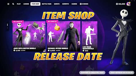 Jack Skellington And Michael Myers Release Date Item Shop Fortnite Youtube