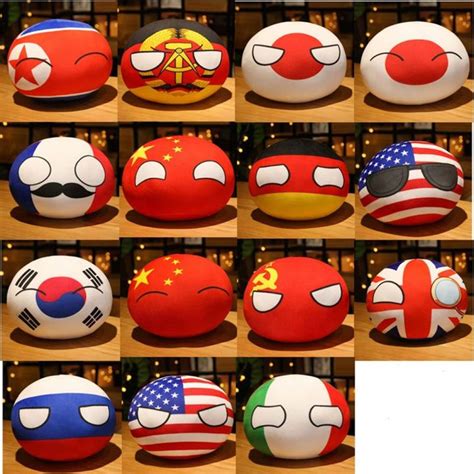 Geyu Uk Japan 10cm Italy Korea Usa Countryball France Russia Mini Ball