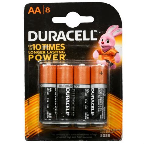 Buy Duracell Alkaline Mn1500 Lr6 Aa8 Battery 1 5 V Pack Of 8 Online At Best Price In India