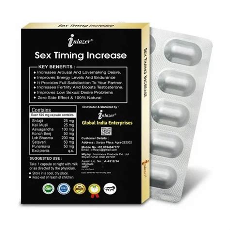 Inlazer Sex Timing Increase Capsules At Rs 500 Bottle Herbal Sexual Health Power Capsules In