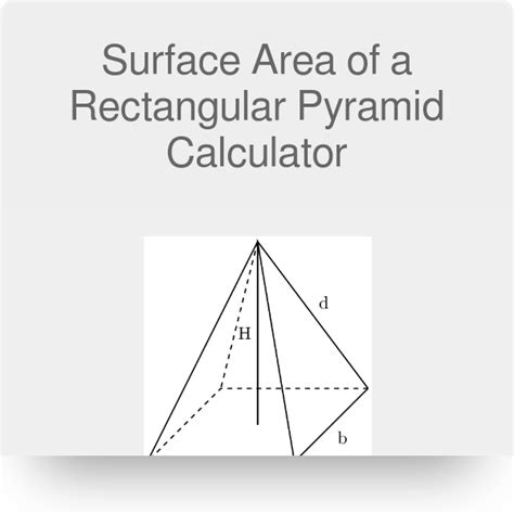 Lateral Surface Area Calculator Rectangular Pyramid Free Worksheets