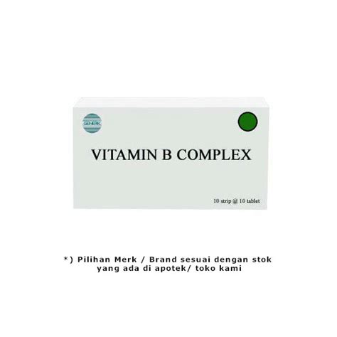 Vitamin B Complex Tablet Kegunaan Efek Samping Dosis Dan Aturan