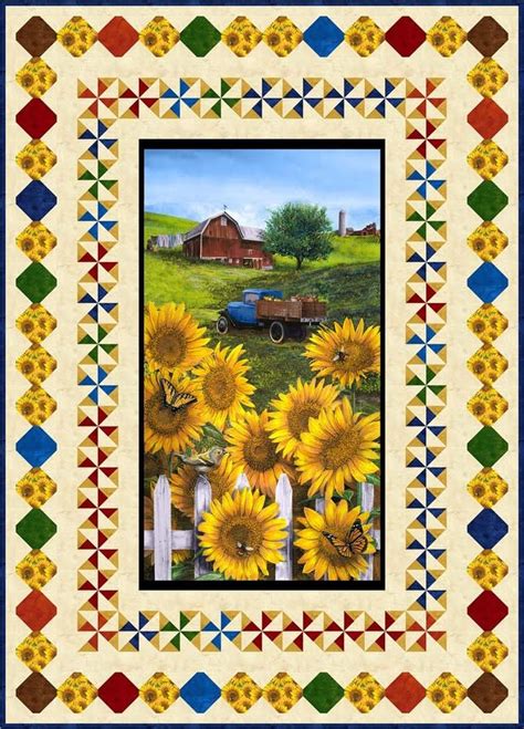 Country Paradise Quilt Panel Quilt Patterns Panel Quilts Quilt Border