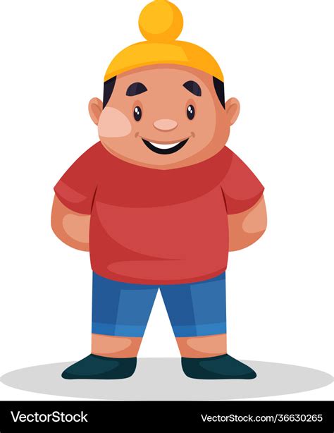 Sardar Boy Cartoon Royalty Free Vector Image Vectorstock