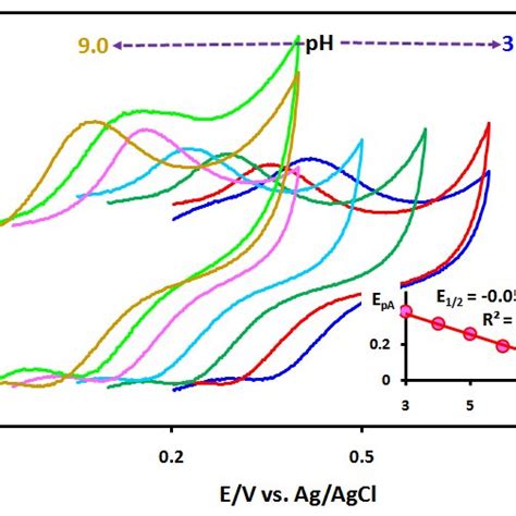 Cyclic Voltammograms Of Cagce Immersed In Phosphate Buffer Download Scientific Diagram