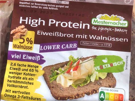 Mestemacher High Protein Eiwei Brot Mit Waln Ssen Kalorien Neue