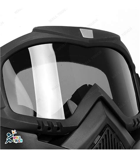 Buy Modular Motorcycle Bike Riding Helmet Open Face Mask Shield Goggles Detachable Clear Glass