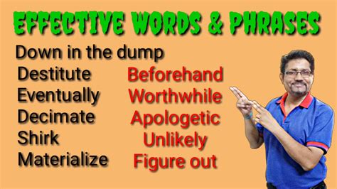 20 Very Effective Words And Phrases To Enhance Your Vocabulary Youtube