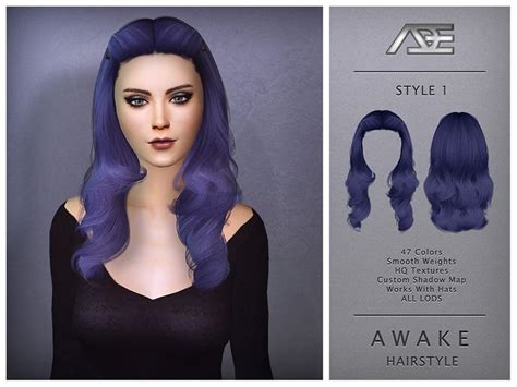 Ade Darma S Ade Awake Style 1 Hairstyle Sims 4 Hair Styles Sims