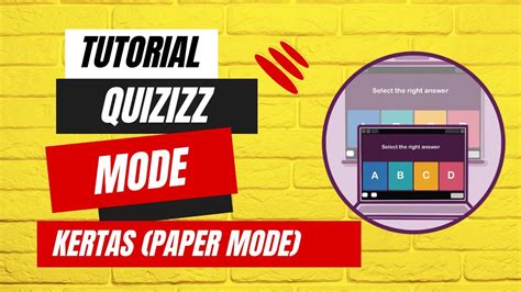 Tutorial Membuat Quizizz Mode Kertas Paper Mode Youtube