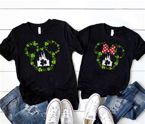 Mickey And Minnie St Patricks Day Tshirt Sold By Cami Dobrin Sku