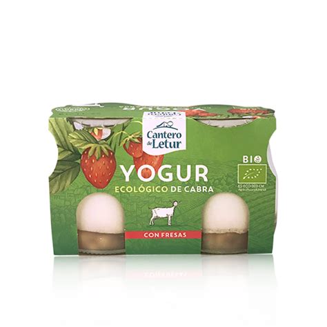 Iogurt De Cabra Maduixa Bio 2x125 G Cantero De Letur Fruita I