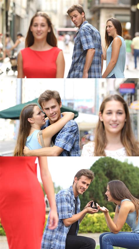 Distracted Boyfriend Full Version Blank Template - Imgflip