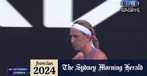 Video Australian Open Highlights Jelena Ostapenko V Victoria Azarenka