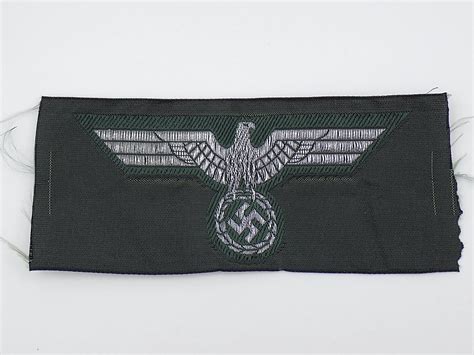 German Heer Officer Flat Wire Breast Eagle Patch Damn Yankee