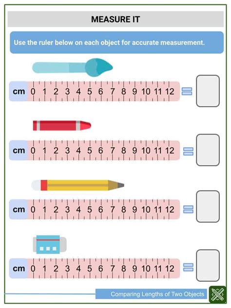 Comparing Lengths Year Worksheets