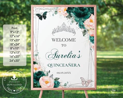 Quince Decorations Quinceanera Party Paperie Floral Birthday