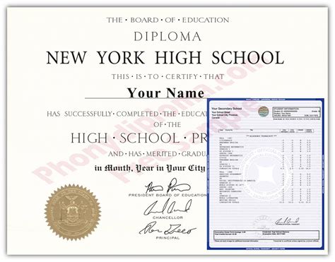 Fake Diplomas And Transcripts From New York