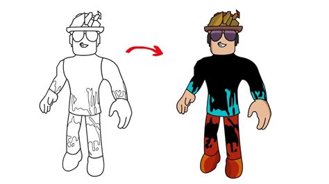 Drawing Roblox Avatars 45 Youtube