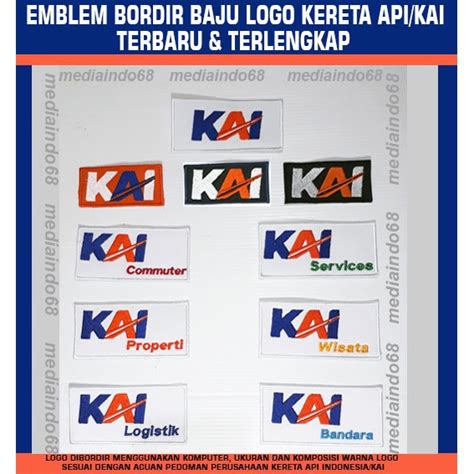 Jual Bordir Emblem Baju Dinas Logo Kai Kereta Api Indonesia Shopee