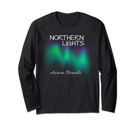 Northern Lights Aurora Borealis Long Sleeve T Shirt