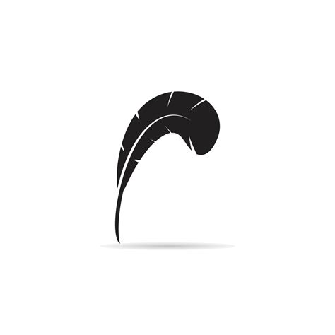 silhouette feather icon vector illustration 12774140 Vector Art at Vecteezy