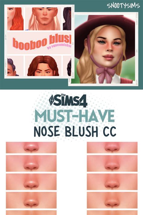 Nose Makeup Makeup Cc Sims Cc Makeup Blush Makeup Sims Body